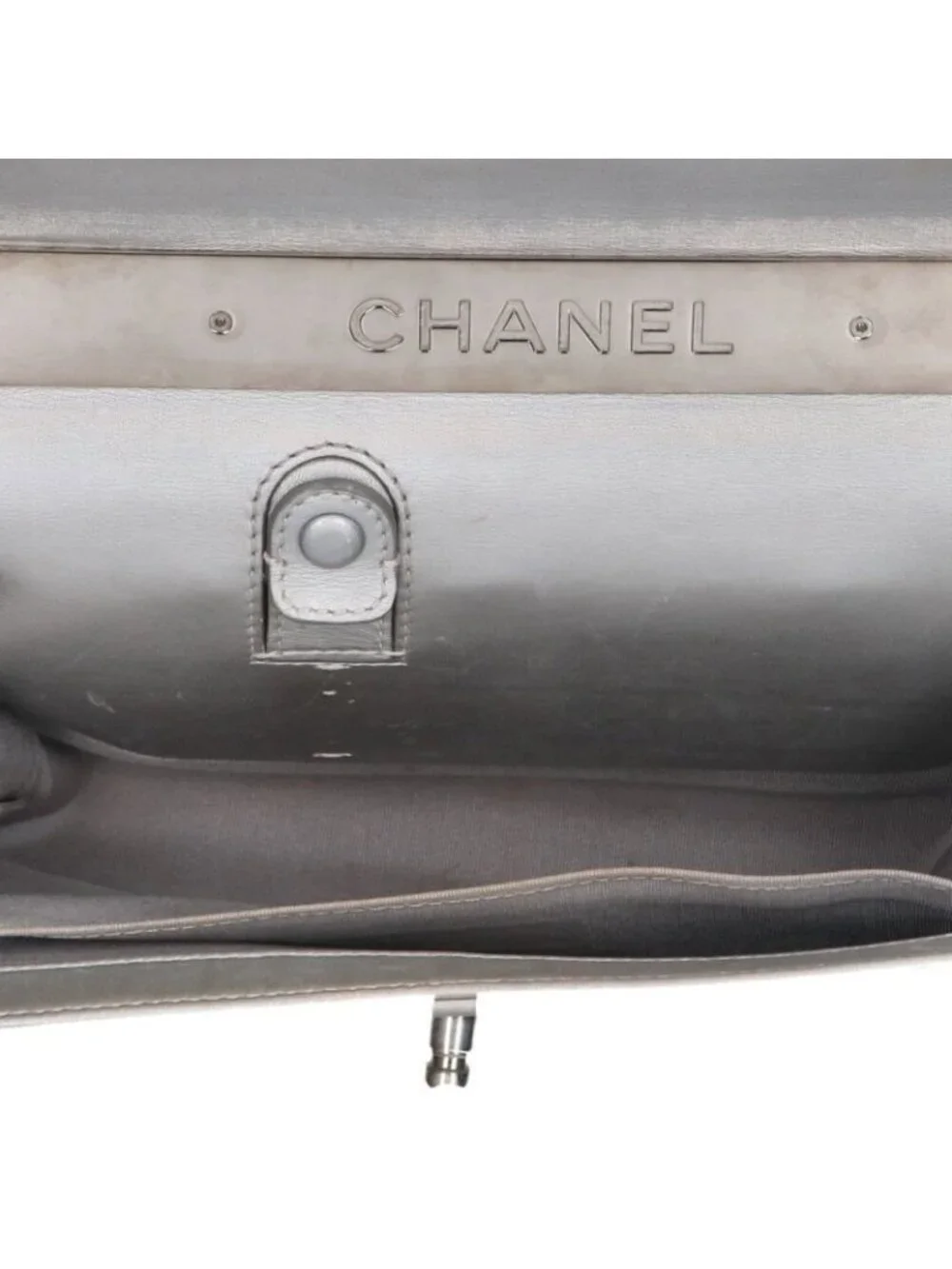Chanel Boy 25 LED Light Metallic Calfskin Chain Shoulder Bag